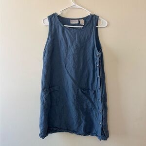 Casual Blue Sleeveless Top